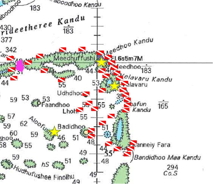 North Ari atoll map