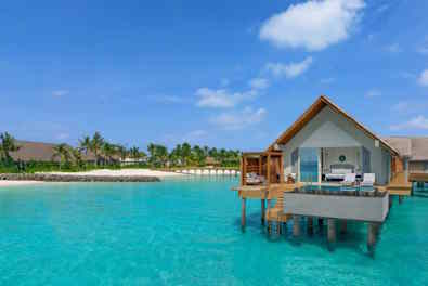 Exterior photo of water villa