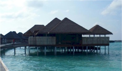 Exterior photo of water villa