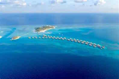 Aerial photo of resort island